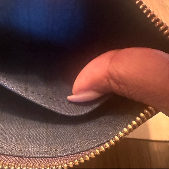 Authentic Louis Vuitton Navy Blue Empriente Mini Pouchette - Picture 8 of 9